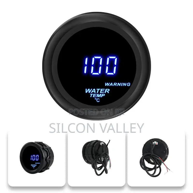 52mm Auto Water Temperature Meter 40-150 Celsius Water Temp Blue Light