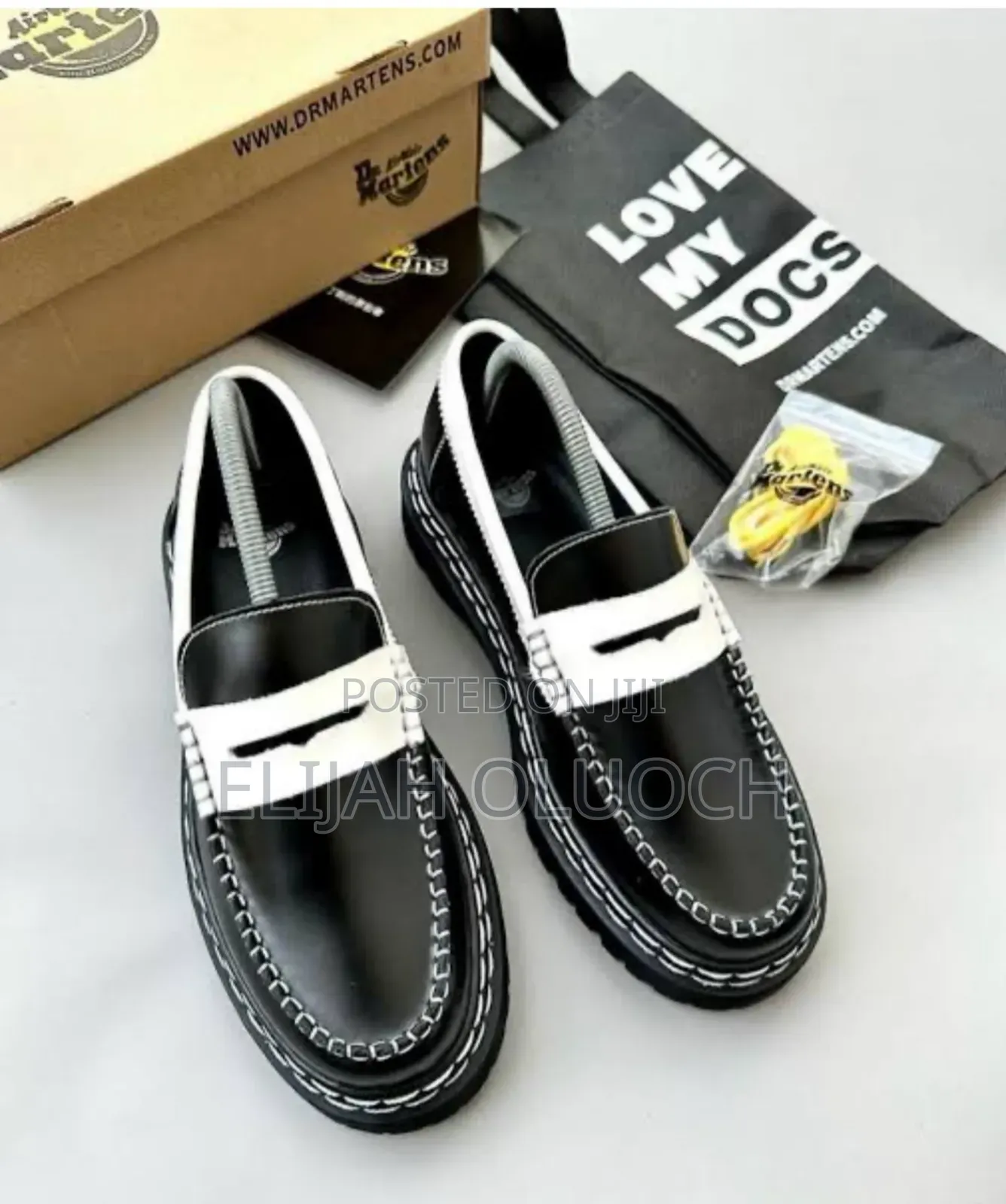 Dr. Marten Penton Quad Loaf White Black