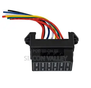 Wire 6 Way Circuit Standard Ato Blade Fuse Box Block Holder 12v / 24v