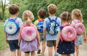 Unique and Whimsical 3d Donut Preschool Age Back Pack*