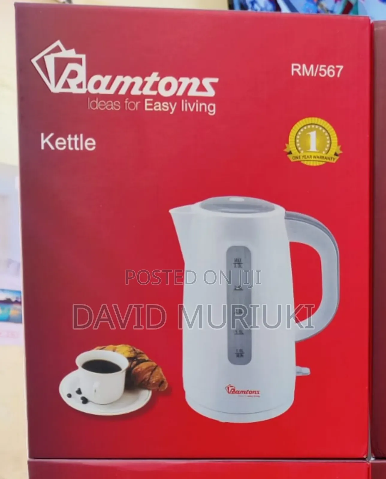 Ramtons Corded Kettle 1.7litres Rm399
