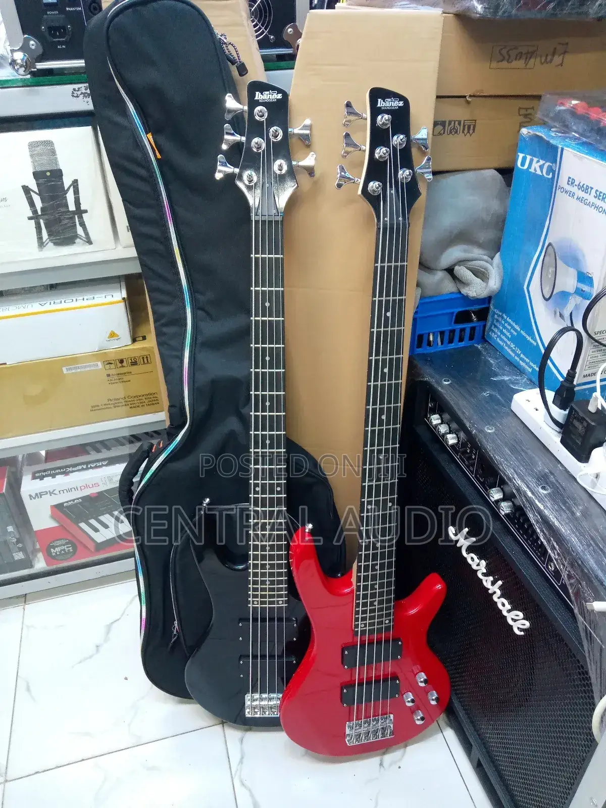Ibanez 5string Bass Guitar+Padded Guitar Bag