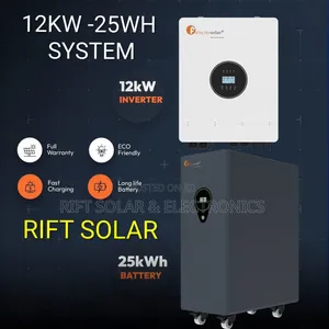 New 12kw Hybrid MPPT Inverter - 25wh Lithium Ion Heavy Duty Battery