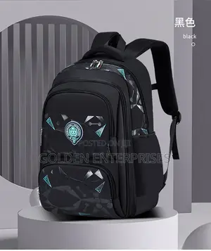 Black Quality Waterproof School Bag Grade 1-6