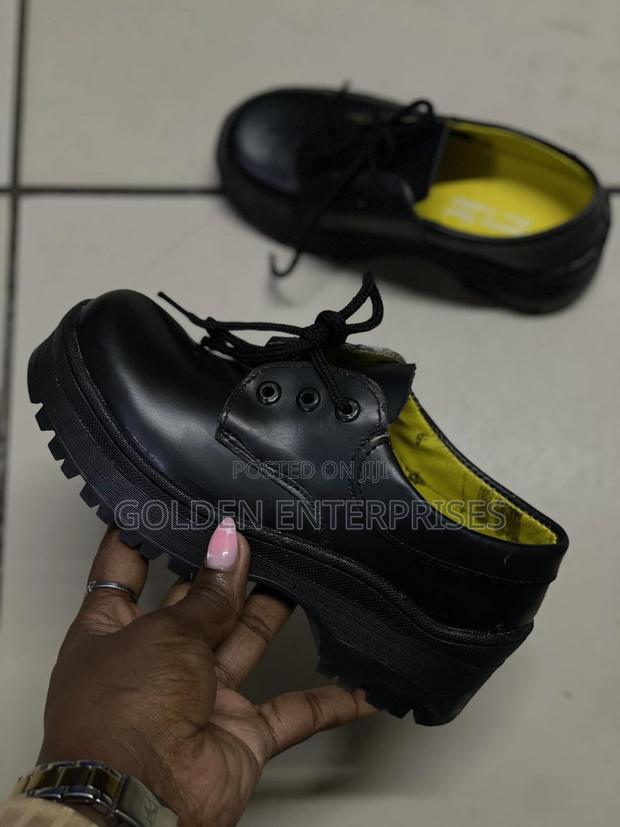 Back to School Black Leather Shoes 28-42