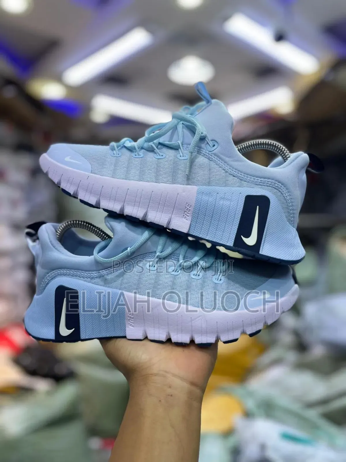 Nike Free Metcon 6 Workout Shoes Light Blue/White