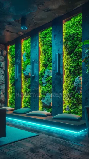 Wall Decorative Vertical Moss Flowers Grass Backdrops Turfgrass