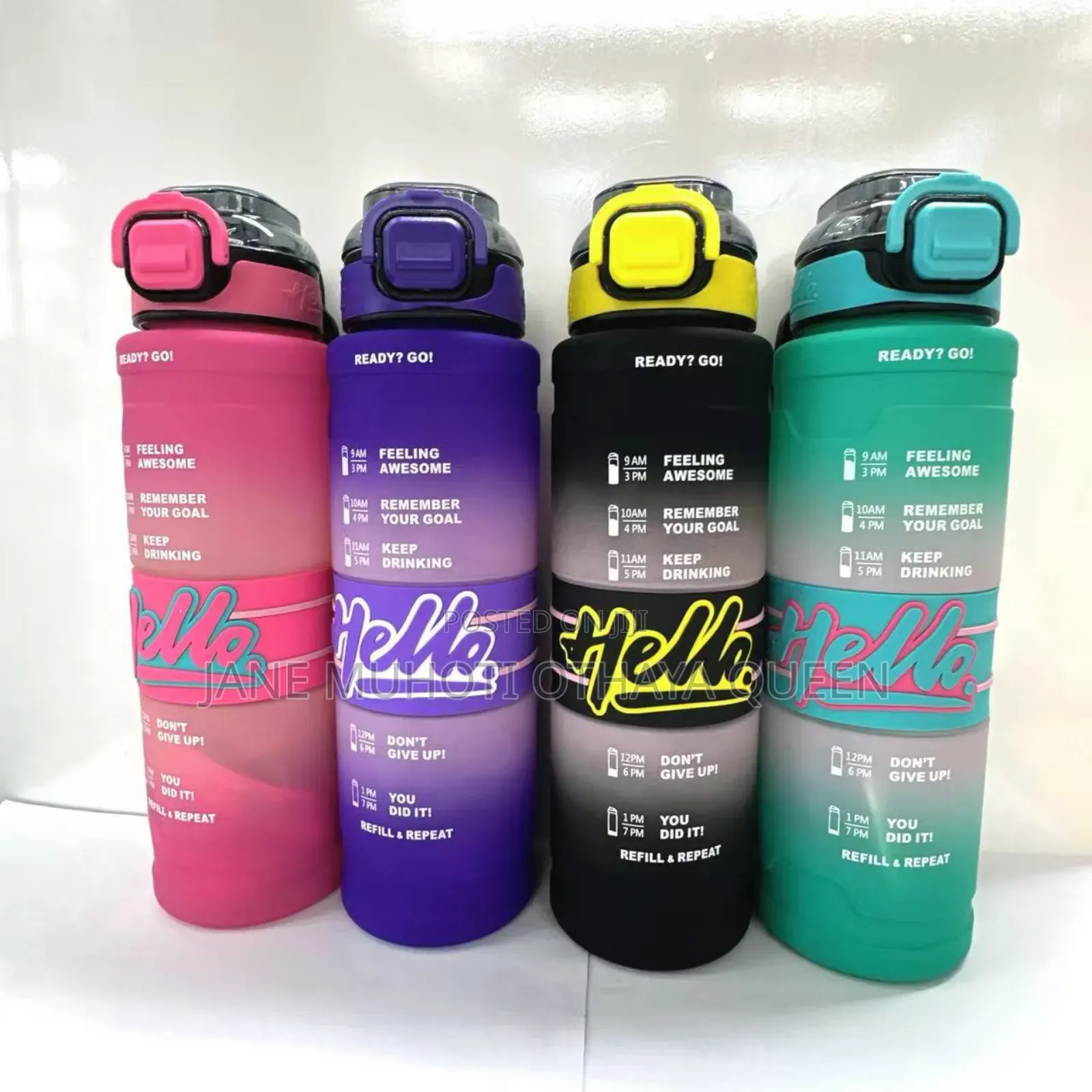 *1000ml Hello Leakproof Bpa Free Drinking Water Bottle