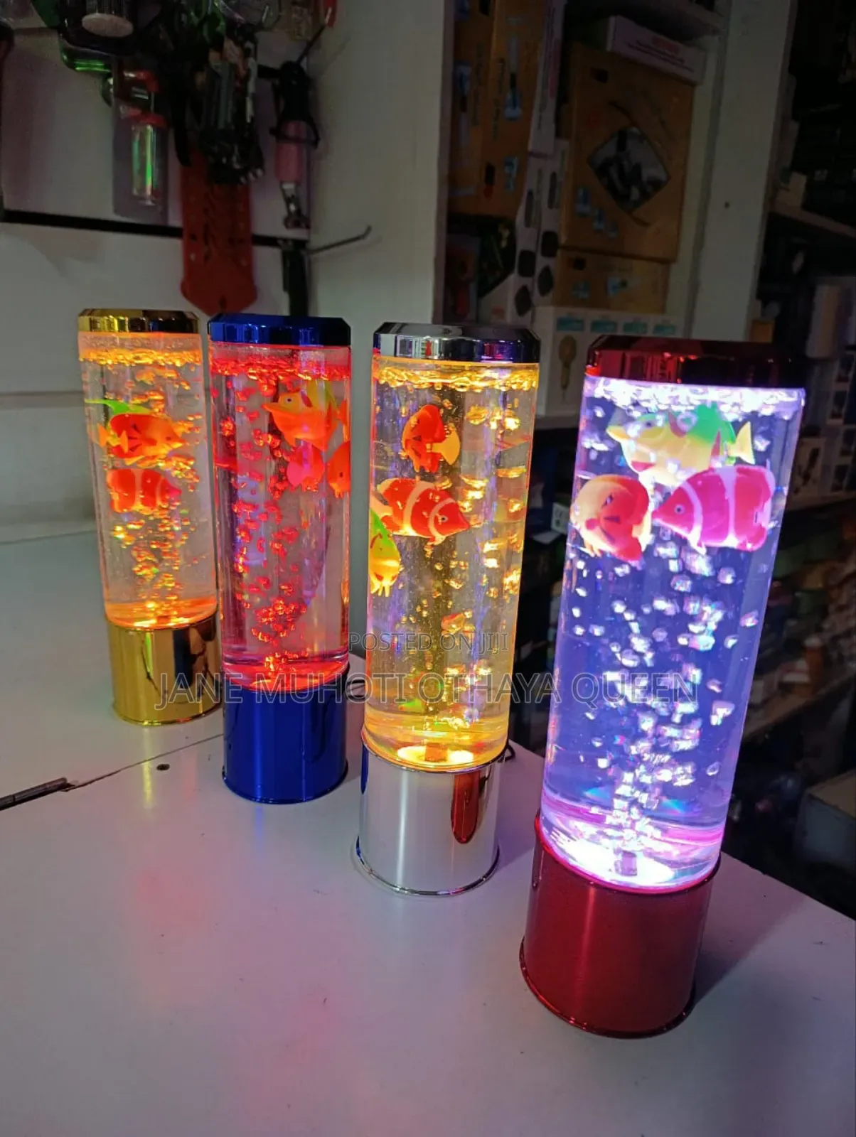 *Led Water Bubble Aquarium Column