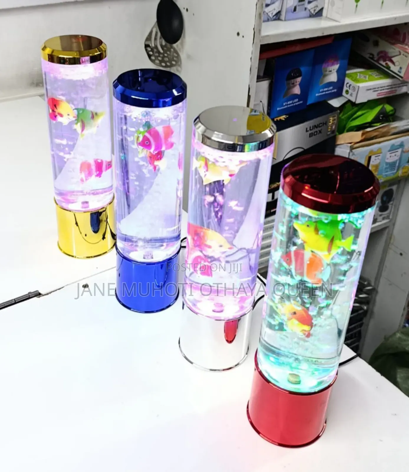 *Led Water Bubble Aquarium Column