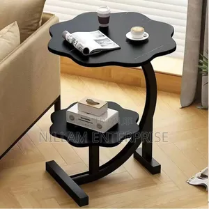 Double Layer C-Shaped End Table,
