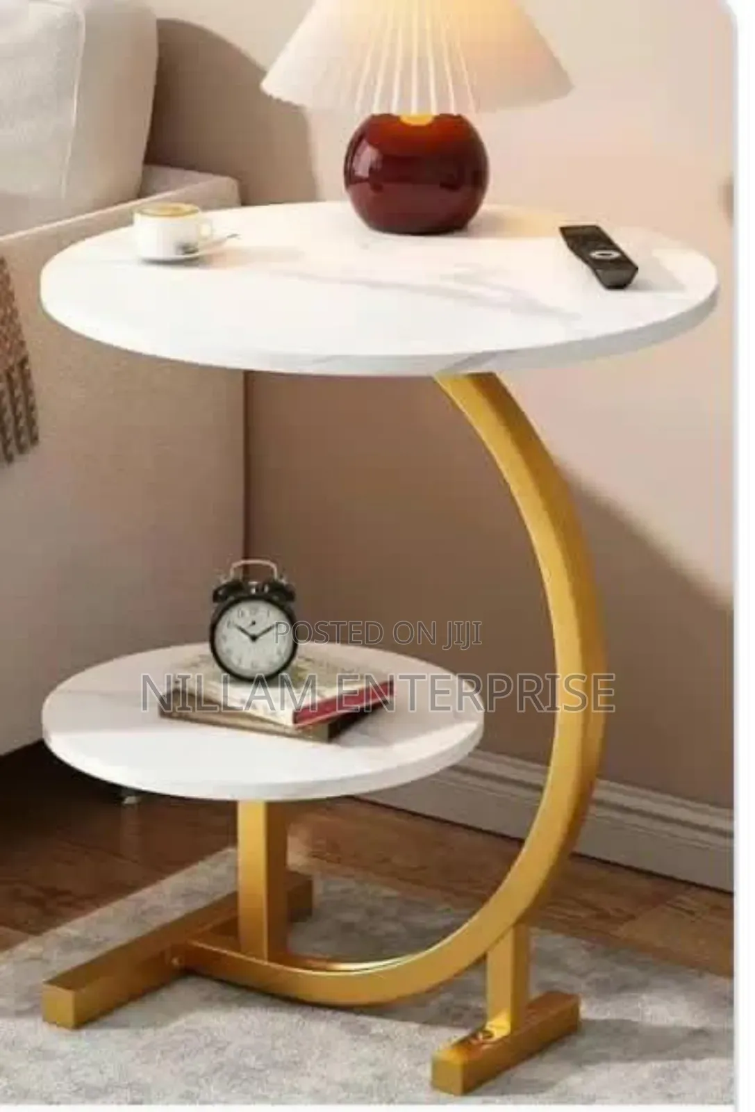C-Shaped Side Table