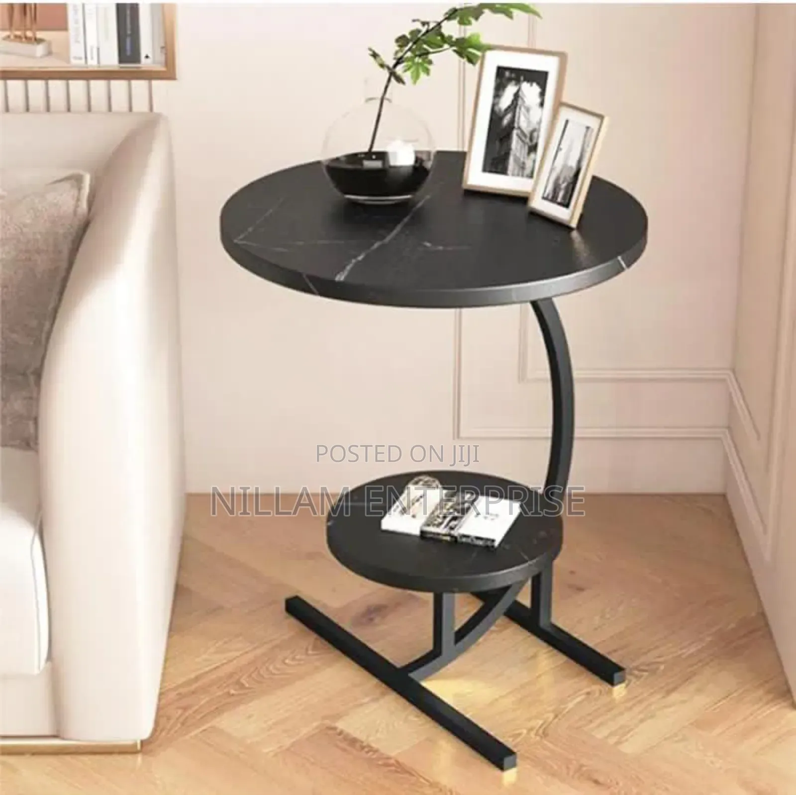 C-Shaped Side Table