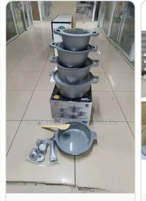 Bosch 11pcs Grey Cookware Set With Silicone Lids