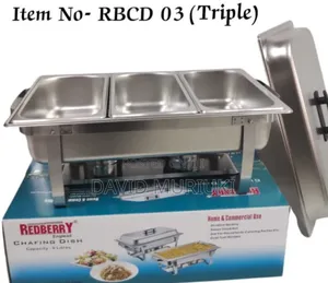 Redberry Chaffing Dish With Triple Partition