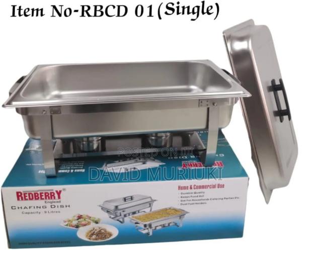 Redberry Chaffing Dish With Single Partition - main view
