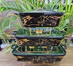 Ceramic Cheffing/Serving Dishes ,3 PCS Per Session