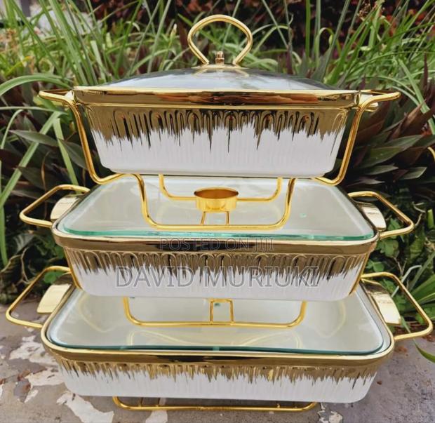 Modern Ceramic Cheffing/Serving Dishes ,3 PCS Per Set