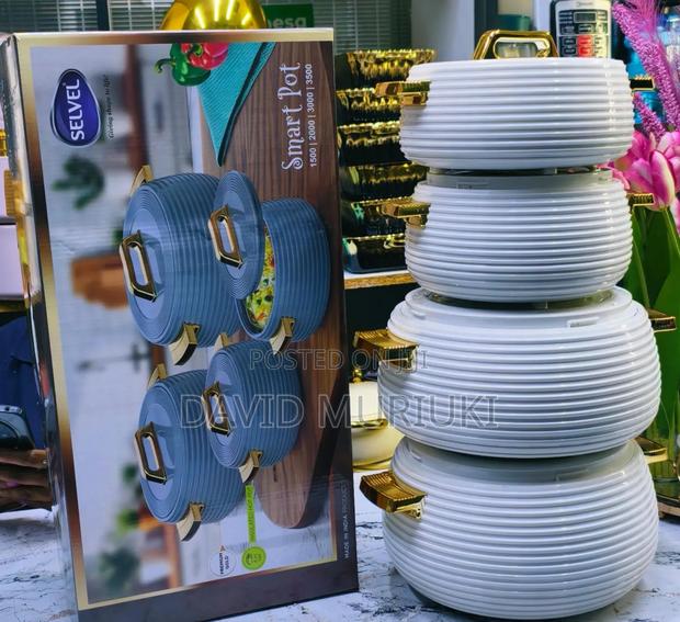 Set of 4 White Smartpot Hotpots