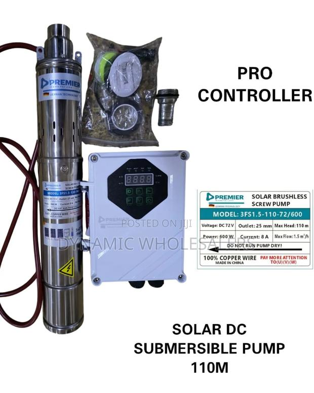 110m Premier Dc Solar Brushless Submersible Screw Pump - main view