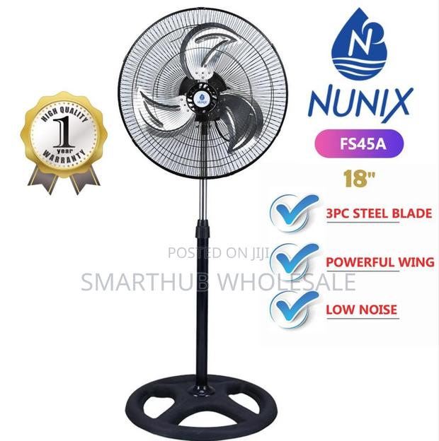 Nunix 18 Inches Free Standing Fan With Steel Blade