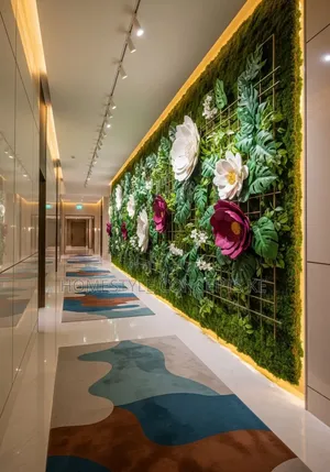Home Office Wall Artificial Flowers Grass Backdrops Turfgrass Carpet