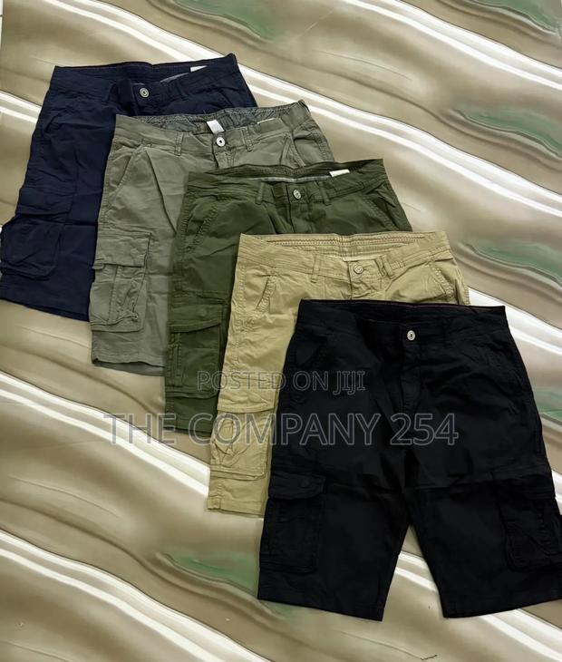 Quality Casual Side Pocket Cargo Men Shorts - thumbnail 2