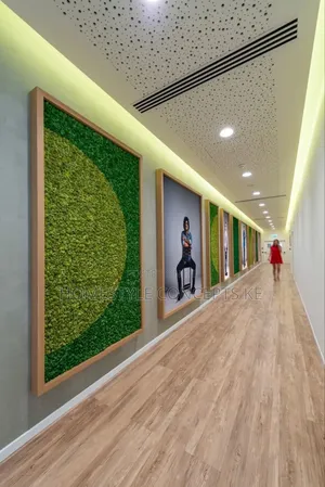 Wall Decorative Backdrops Artificial Flowers Grass Green Walls