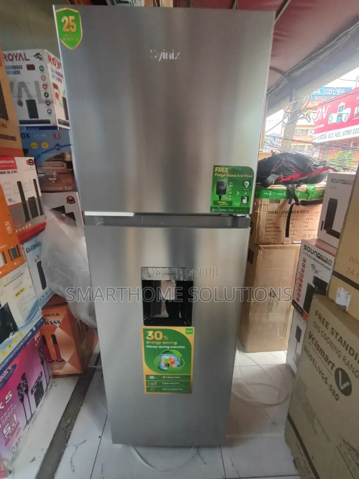 Syinix No Frost Fridge With Water Dispenser 257l