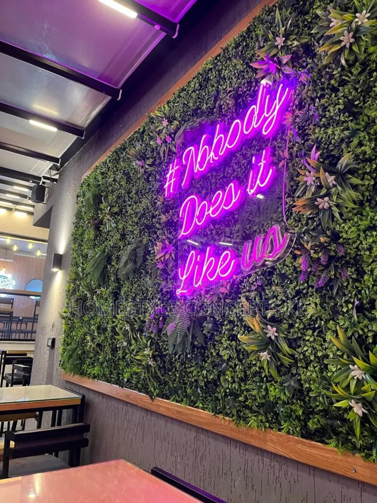 Green Wall Decorative Backdrops Artificial Flowers Grass Interiors