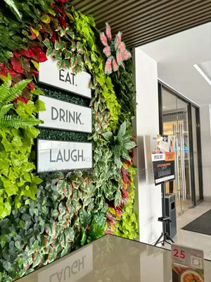Green Wall Decorative Backdrops Artificial Flowers Grass Interiors