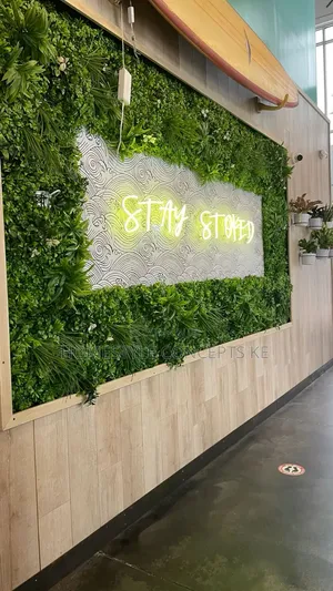 Green Artificial Plants Flowers Grass Backdrops Turfgrass Balcony