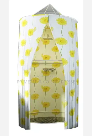 *Portable Foldable Round Waterproof Fabric Shower Cubicle