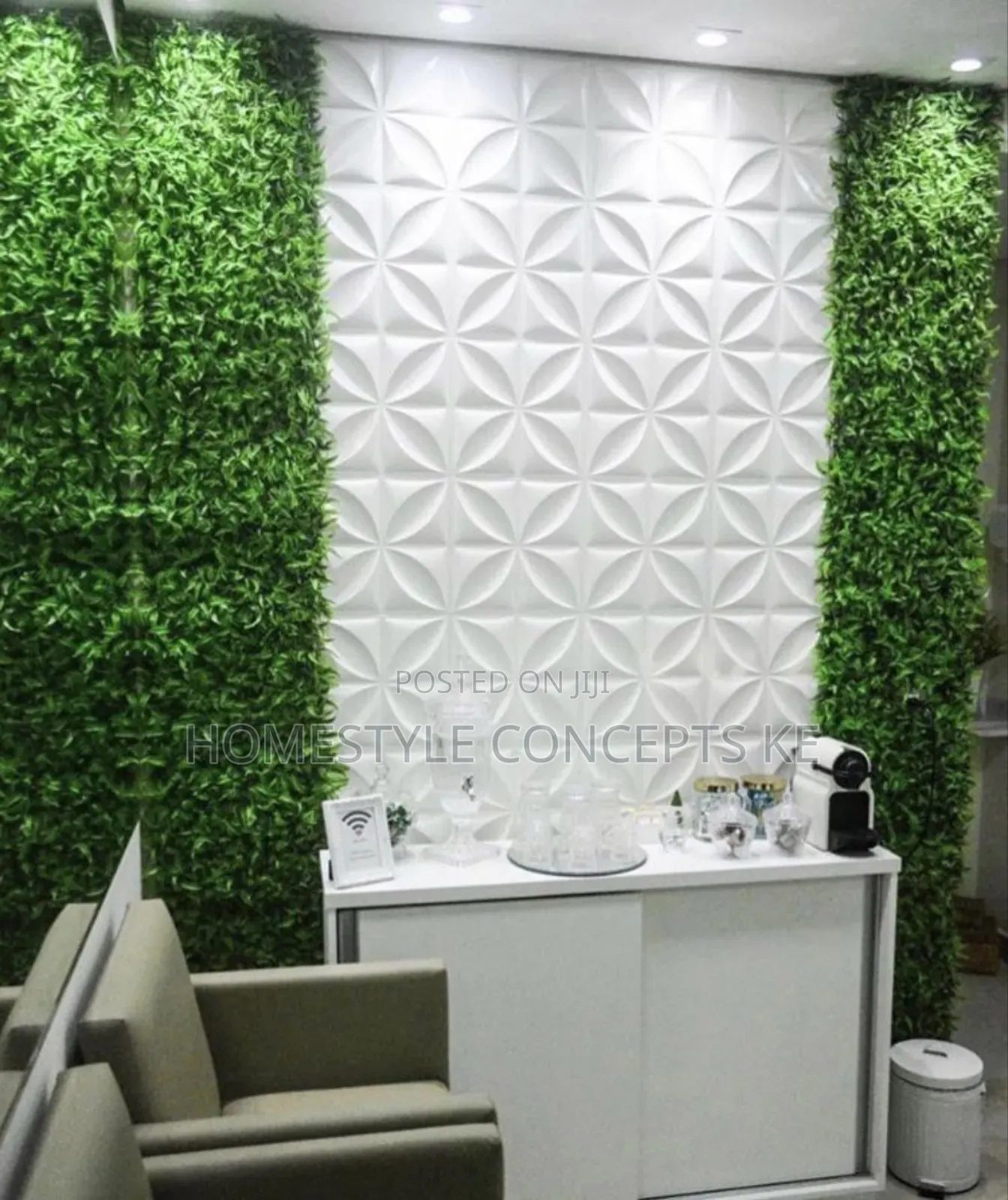 Cool Wall Decorative Backdrops Artificial Flowers Grass Turfgrass