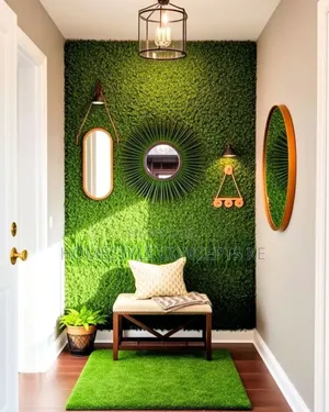 Modern Wall Decorative Artificial Flowers Grass Backdrops Services