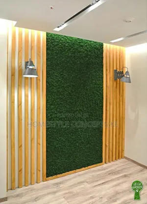 Modern Wall Decorative Backdrops Artificial Grass Flowers Carpet