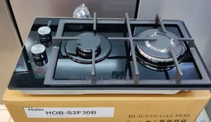 New Haier 2 Banner Built in Cooker-Black Glass/Haier 2 Banner