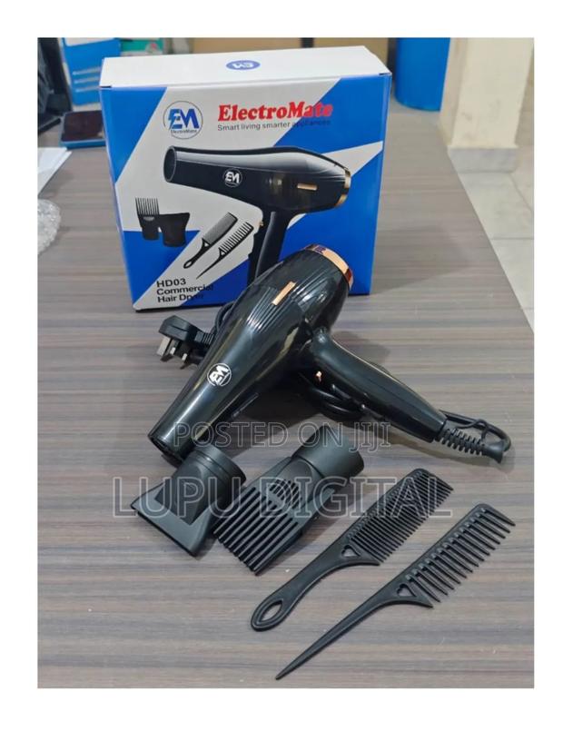 Electromate Commercial Hairdryer/Brodry With Accessories