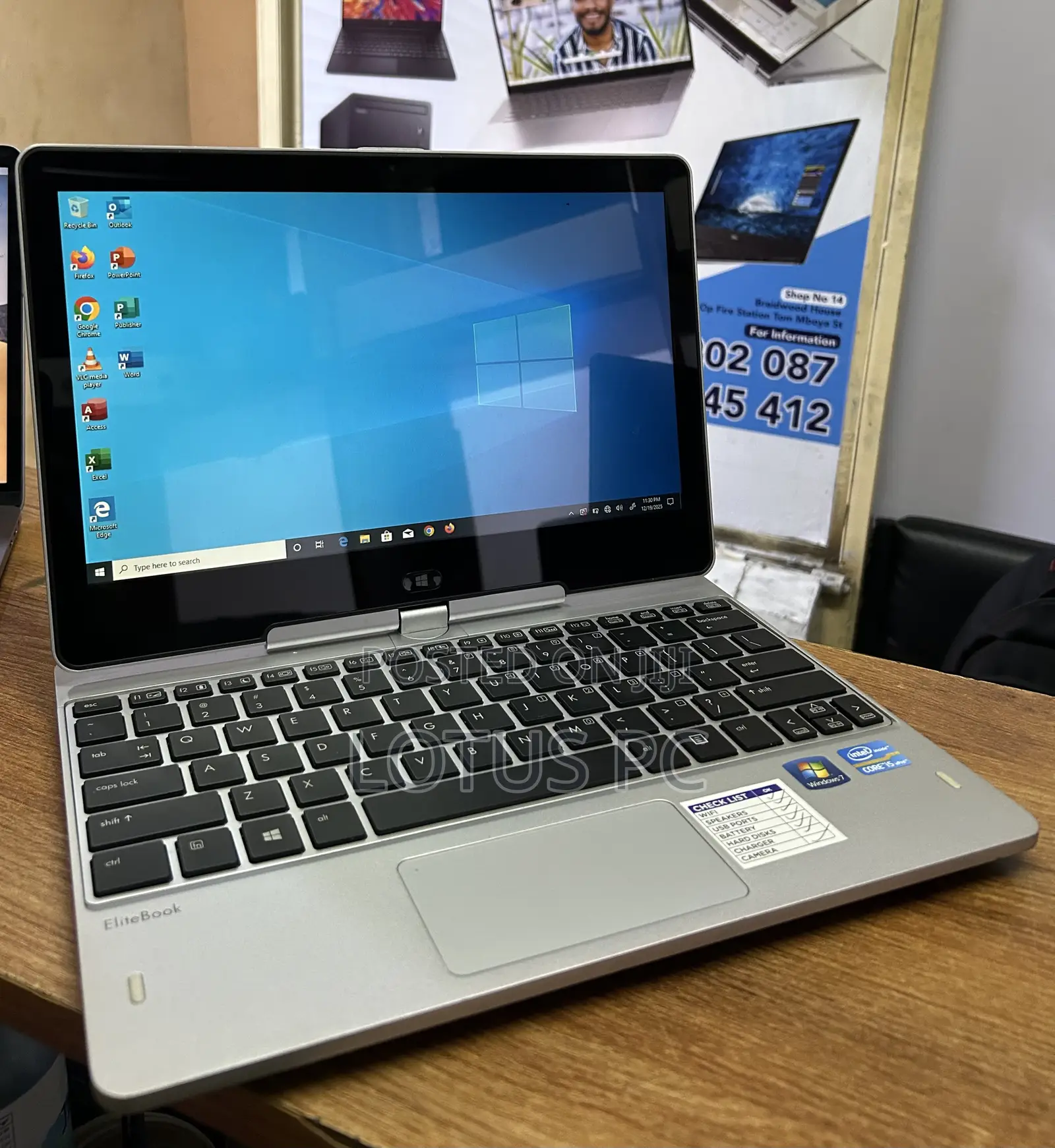 Laptop HP EliteBook Revolve 810 Tablet 8GB Intel Core I5 SSD 256GB