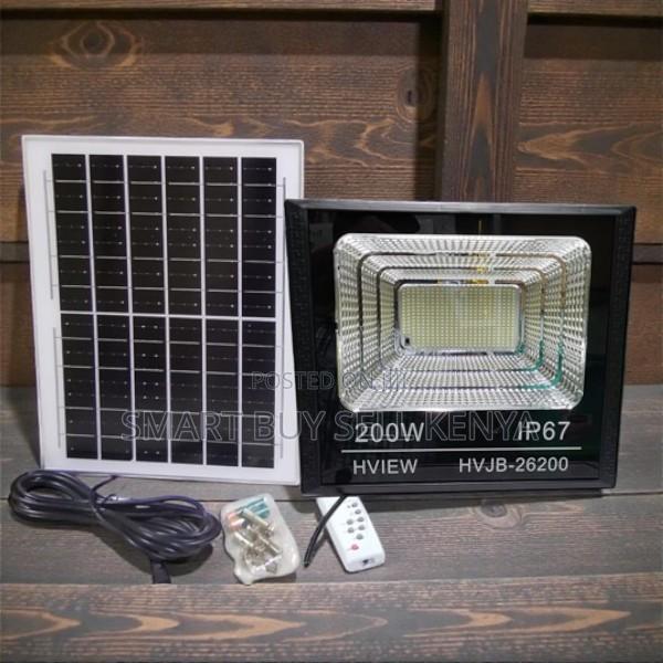 High Power 200w Watts Ip67 Dusk to Dawn Led Solar Flood Light Lamp - main view