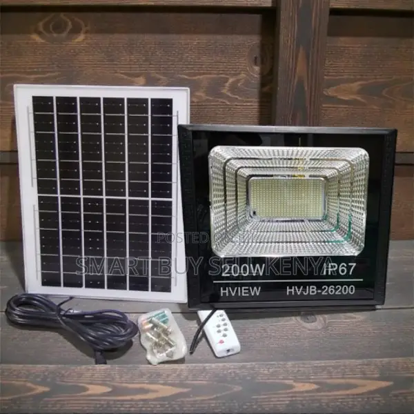 High Power 200w Watts Ip67 Dusk to Dawn Led Solar Flood Light Lamp