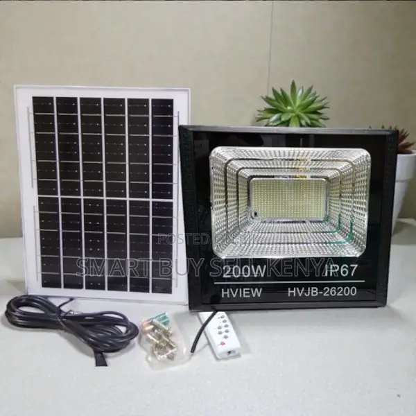 Ip67 Water Proof Rating Dusk to Dawn 200w High Power Solar Flood Light