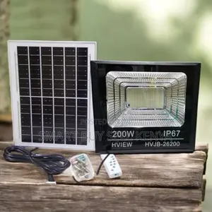 Dusk to Dawn Ip67 Water Proof 200 Watts Solar Flood Light Outdoor Lamp