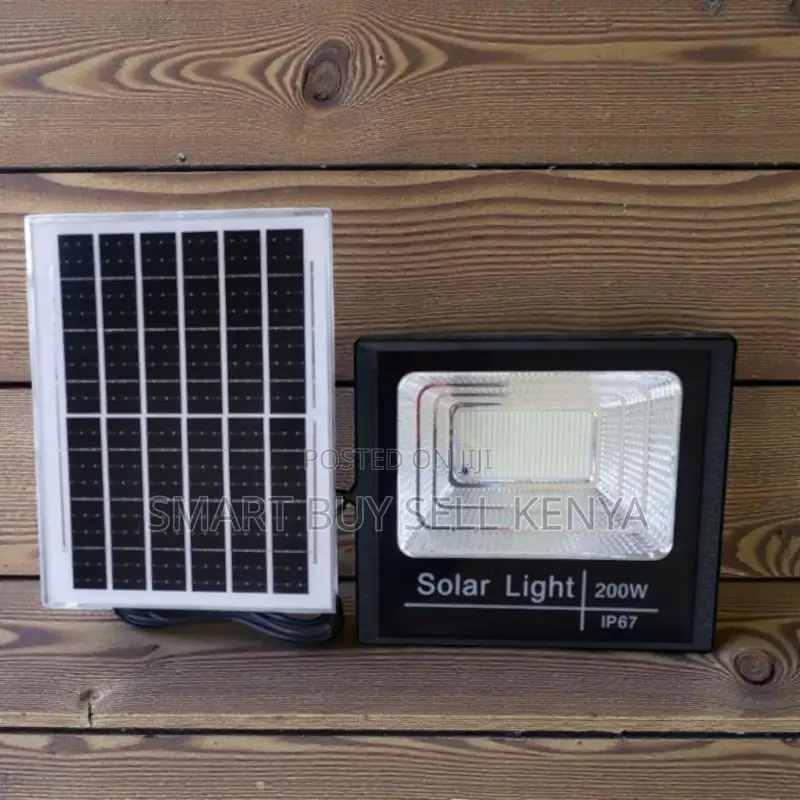 Ip67 Water Proof 200w Solar Flood Light High Lumens Dusk to Dawn
