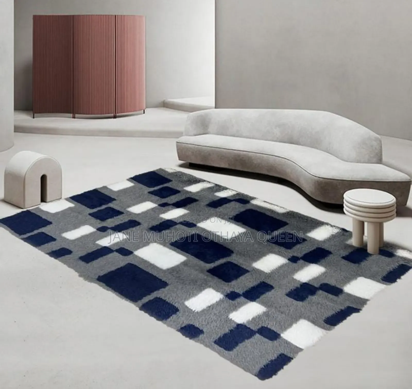 Fluffy Patterned Carpet Size 5*8