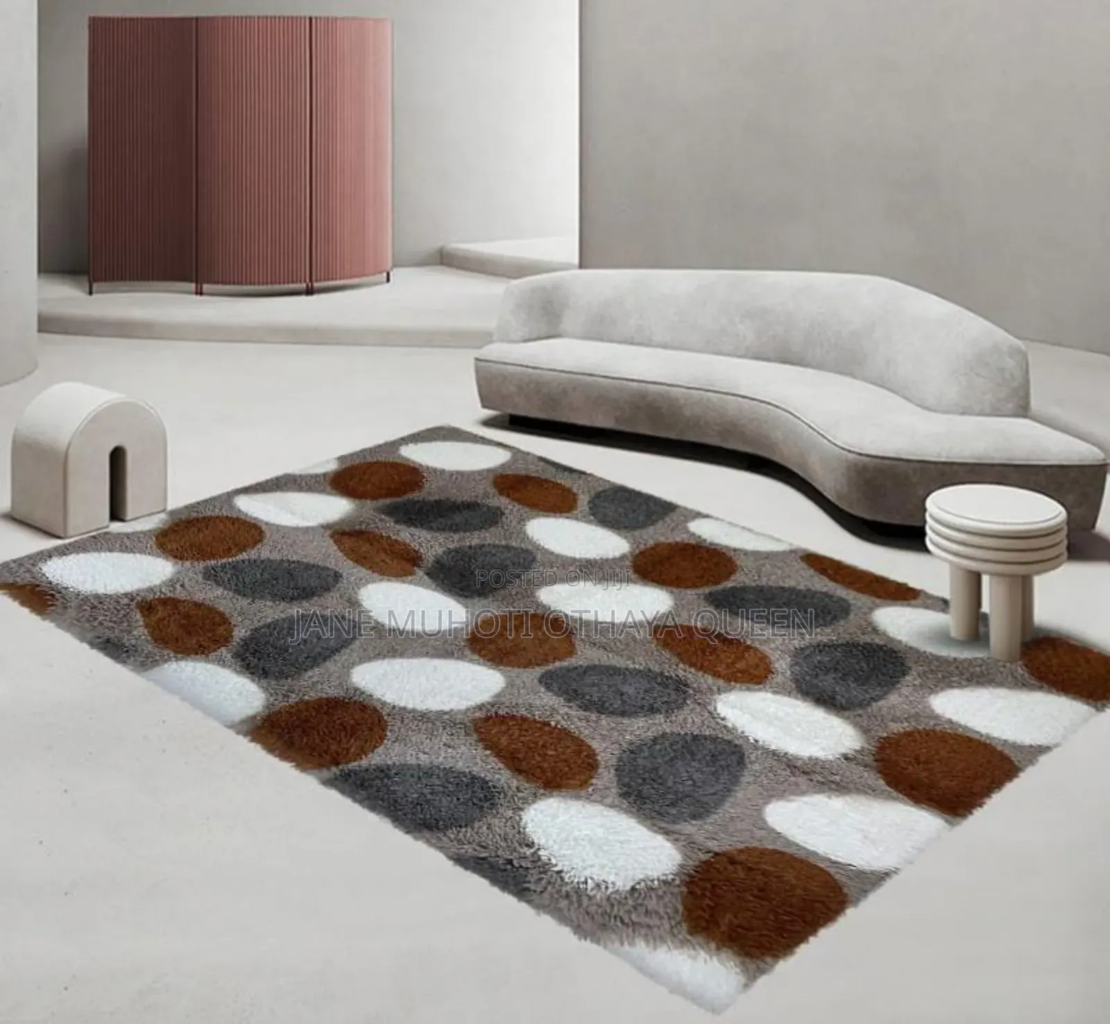 Fluffy Patterned Carpet Size 5*8