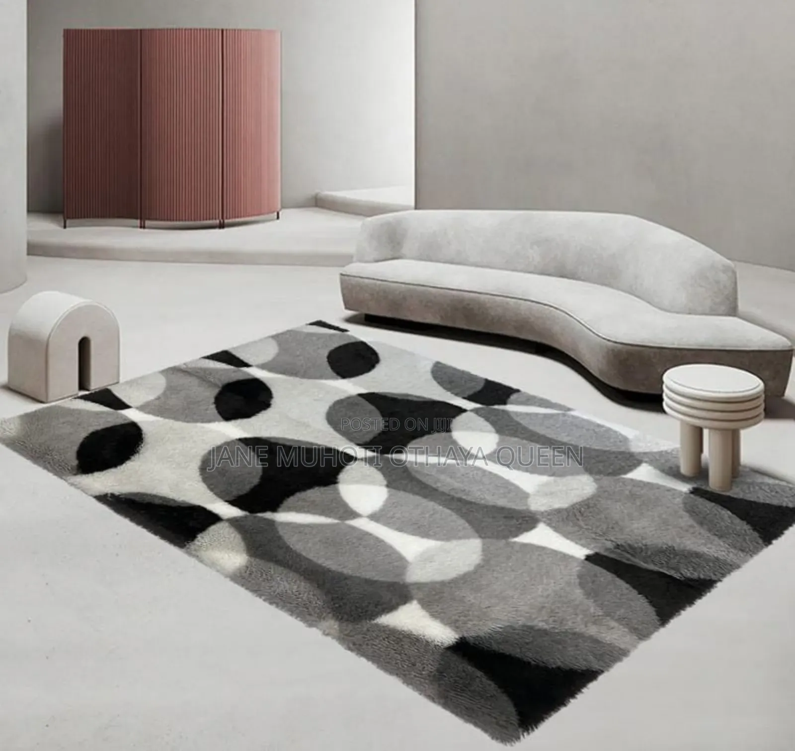 Fluffy Patterned Carpet Size 5*8