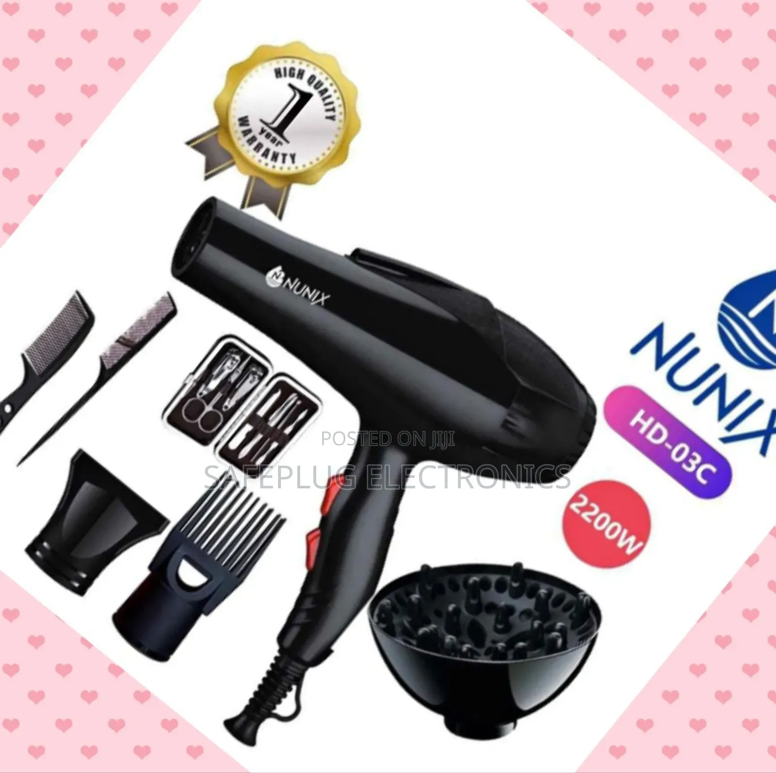 Nunix Hd-03c Hair Dryer - Fast Salon Blowout at Home!