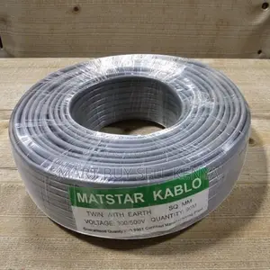 1.5mm Twin + Earth Electrical Wiring Cable High Strength PVC Insulated