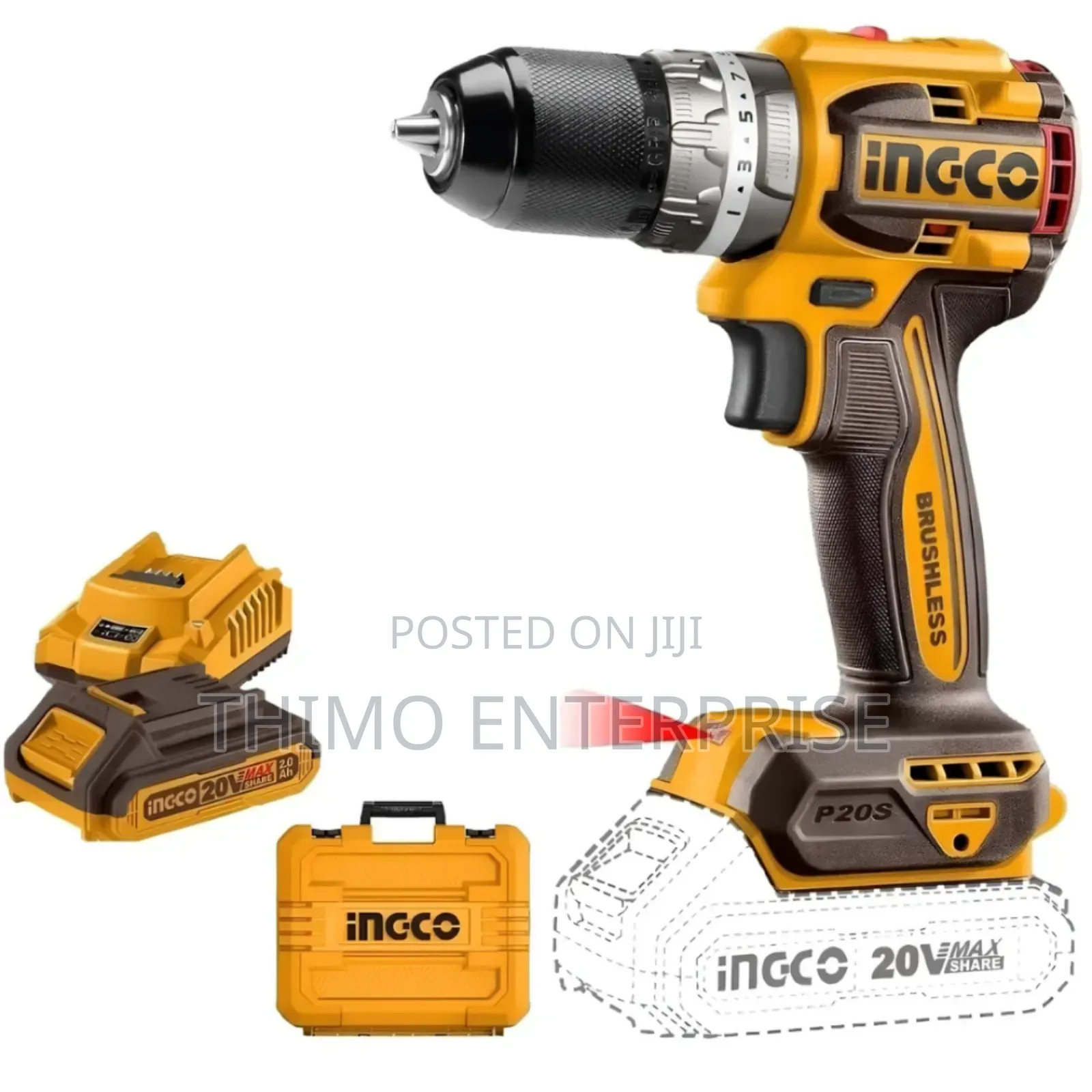 Ingco Cordless Impact Drill 20v